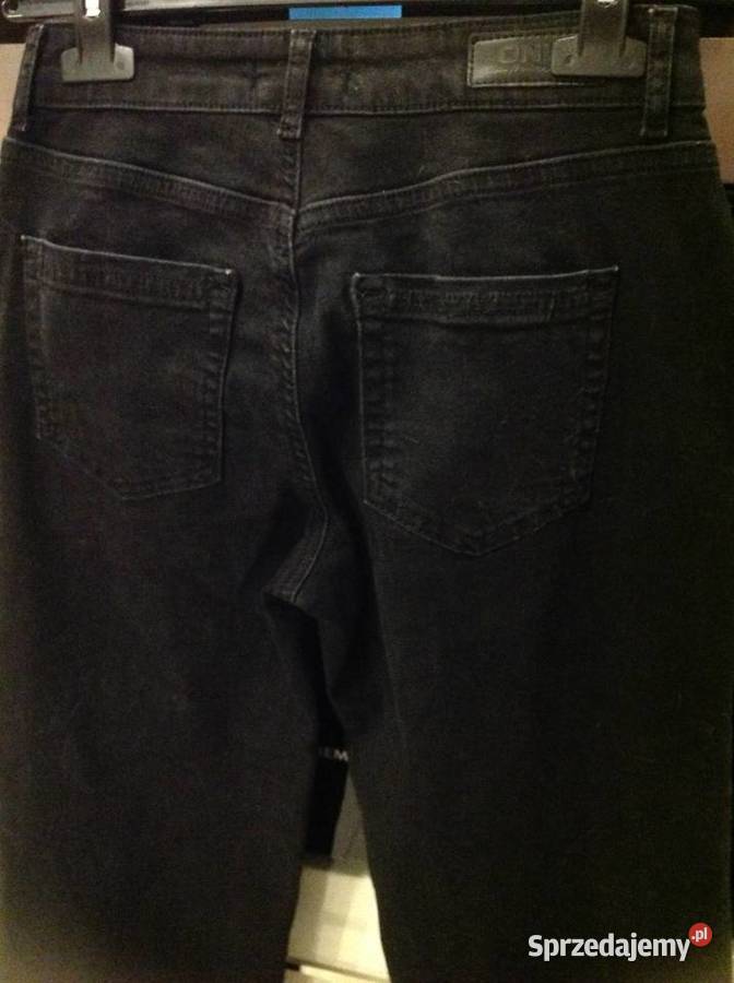 Spodnie Jeans Czarne Damskie ONLY S j Nowe Długie
