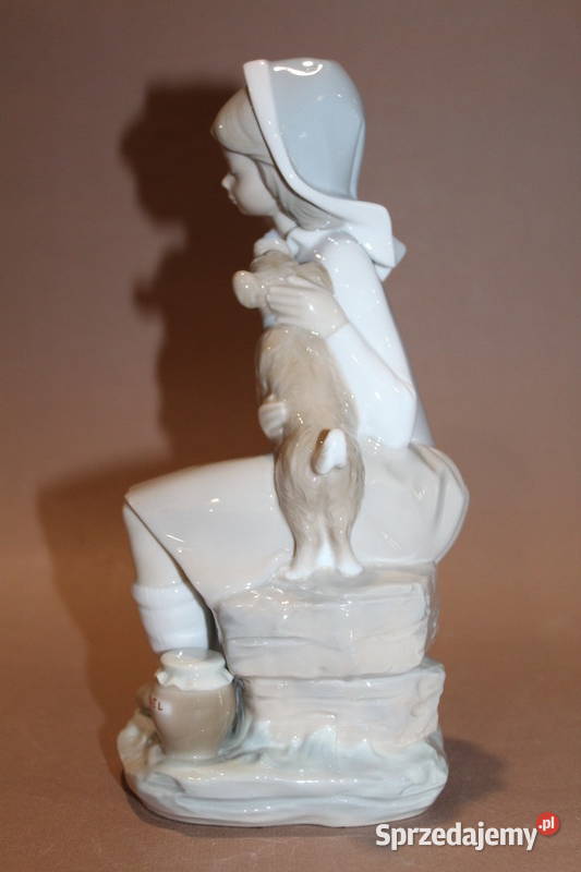Figurka dziewczynka z psem Lladro 318 FiaF Szczecin