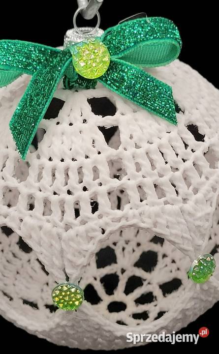 Bombka ręcznie wykonana na stojaku małopolskie Krzywaczka