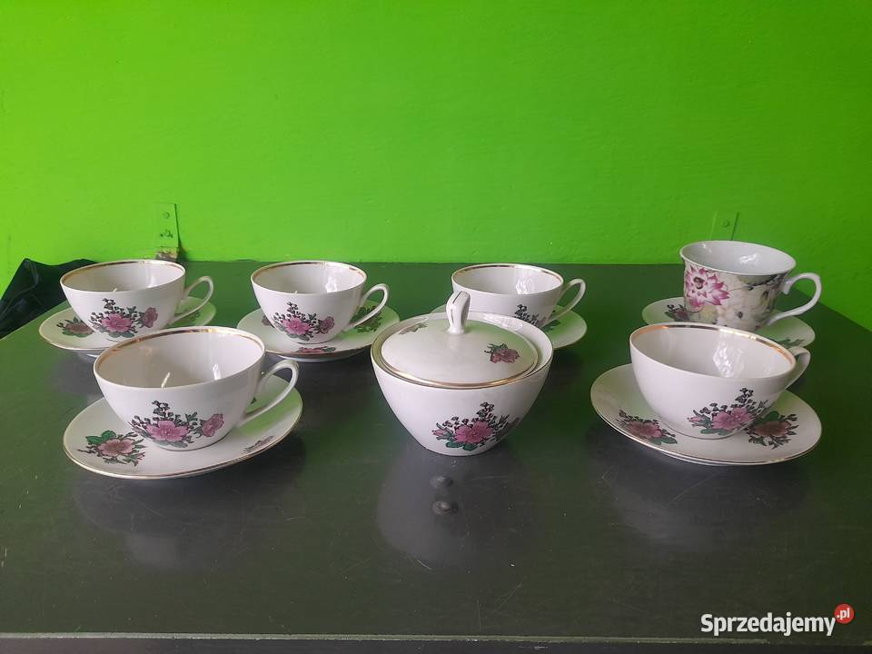 Filiżanki Chodzież PRL Oleśnica