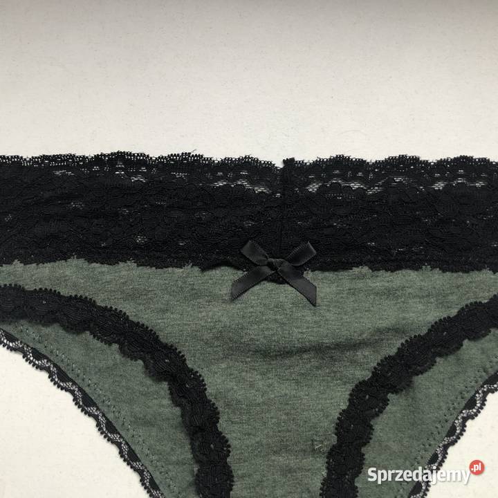 khaki zielone czarne majtki figi Censored Yorker