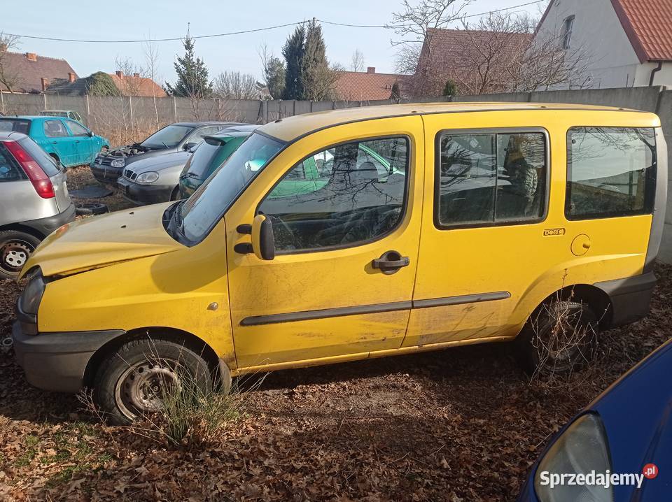 Fiat Doblo 16 Benzyna 76 kW 2004 r dawca części wielkopolskie Szklarka Myślniewska