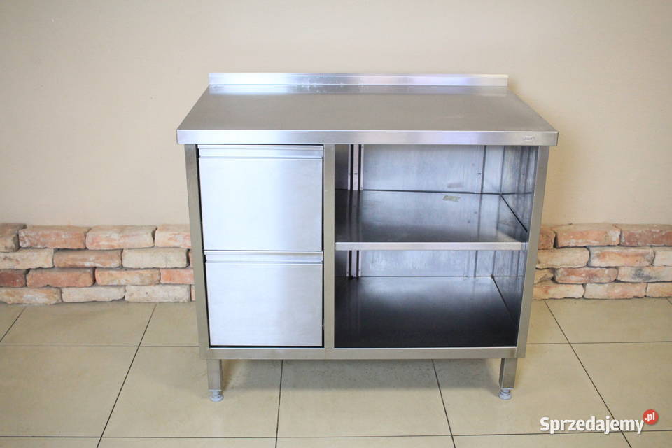 Stół gastronomiczny 100x60 z półkamiszufladami Pszczyna