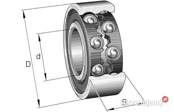 Łożysko kulkowe zwykłe 25x52x18 mm INAFAG Kamionna