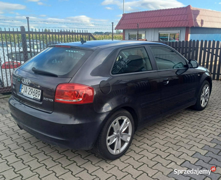 Audi A3 20 TDi 140 SLine Navi Klimatronic Rok produkcji 2009 Suchorzew