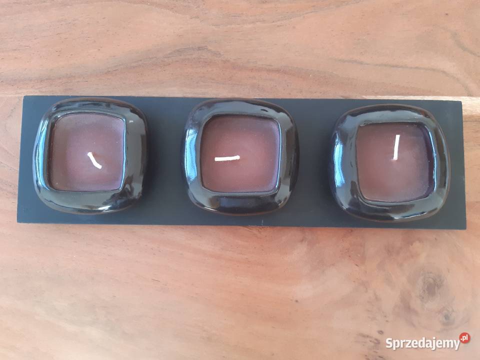 Świecznik z podstawką styl japoński Świeczki Warszawa