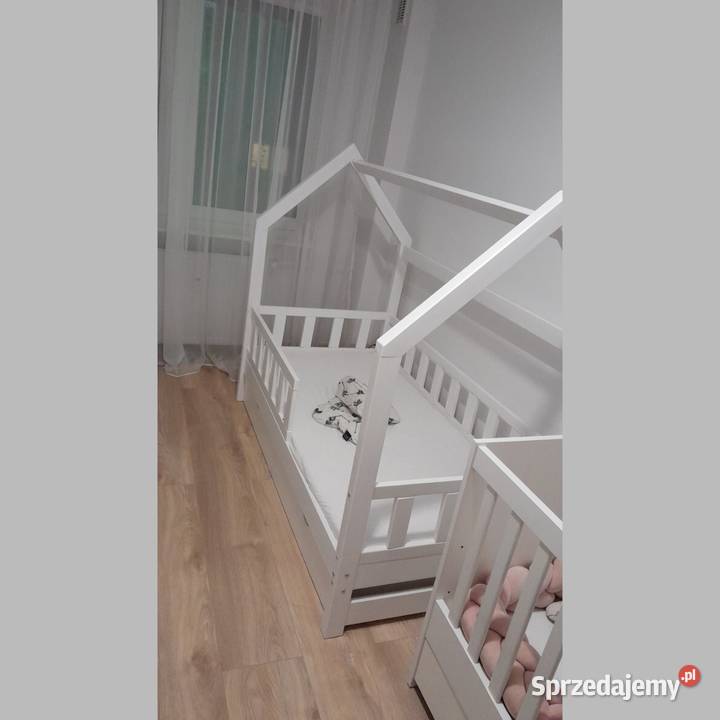 Łóżka drewniane dziecięce łódzkie sprzedam