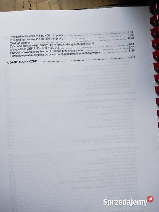 Instrukcja obsługi Zefir mazowieckie sprzedam