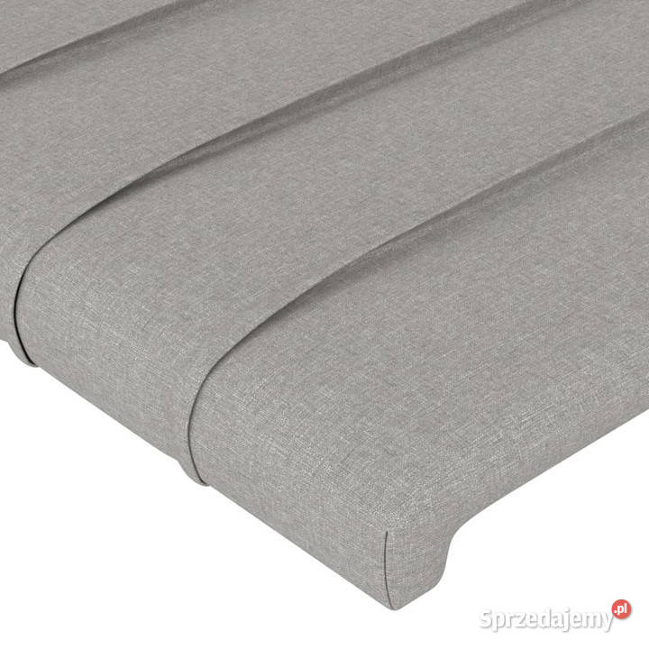 Zagłówek do łóżka z LED jasnoszary 83x16x118128 Warszawa
