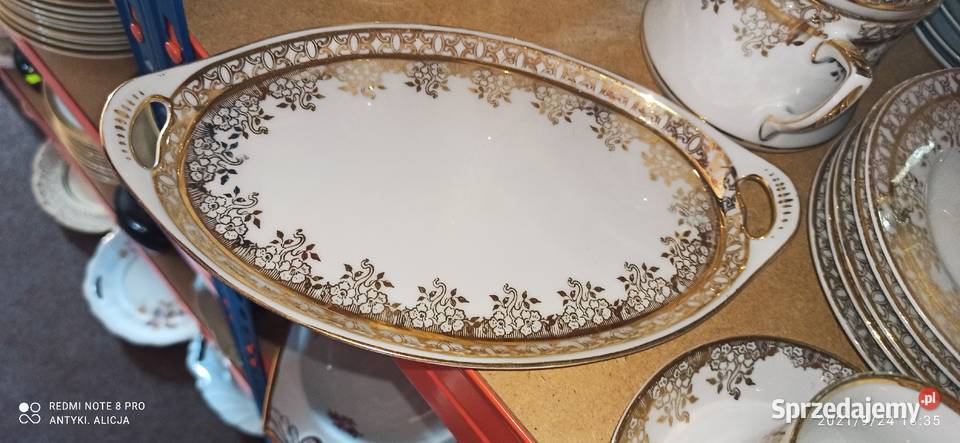 Dzbanek do kawy Mlecznik i cukiernica biało Gdańsk