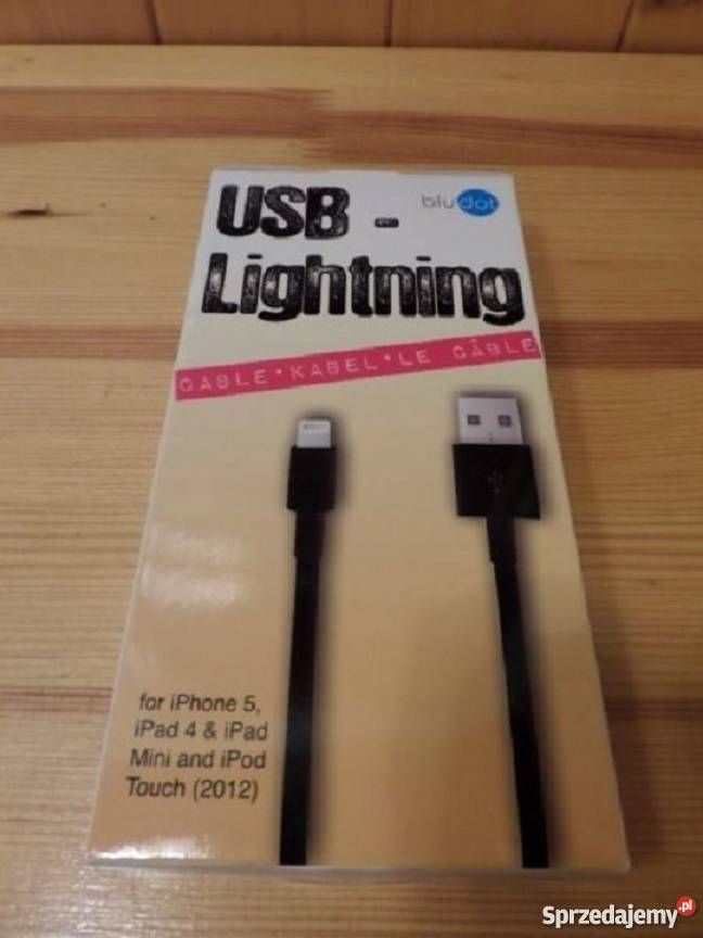 Nowy kabel Lighting Apple iPhone iPad czarny Warszawa