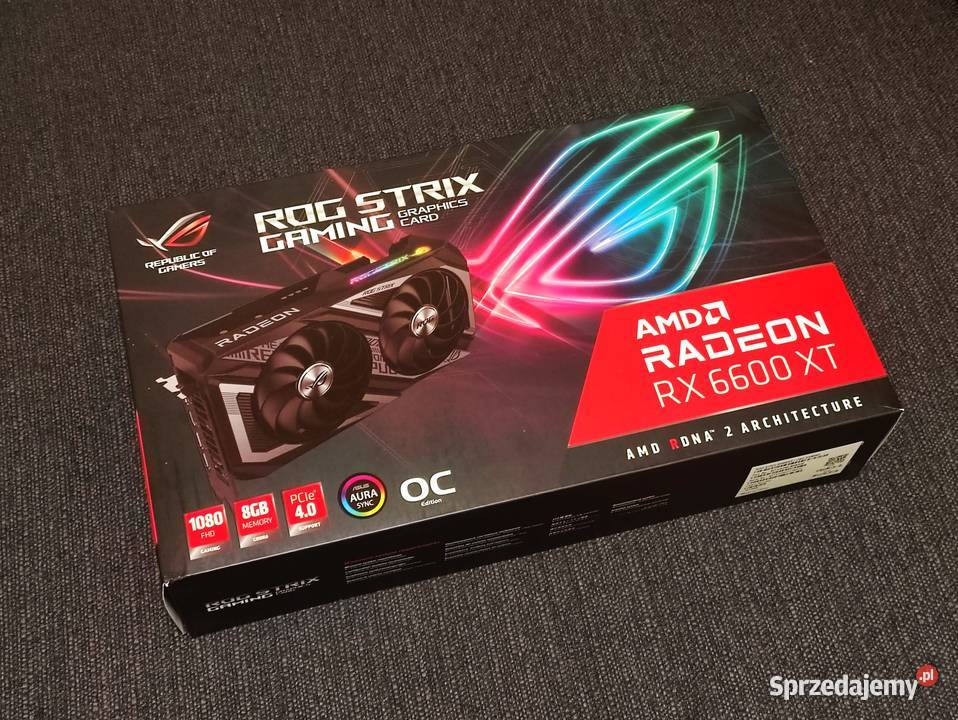 Karta graficzna Asus ROG Strix Radeon RX 6600 XT Asus łódzkie Sieradz