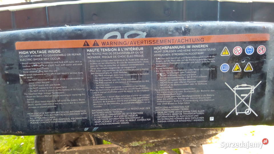 Obudowa bateri 30kWh Nissan Leaf Lipno