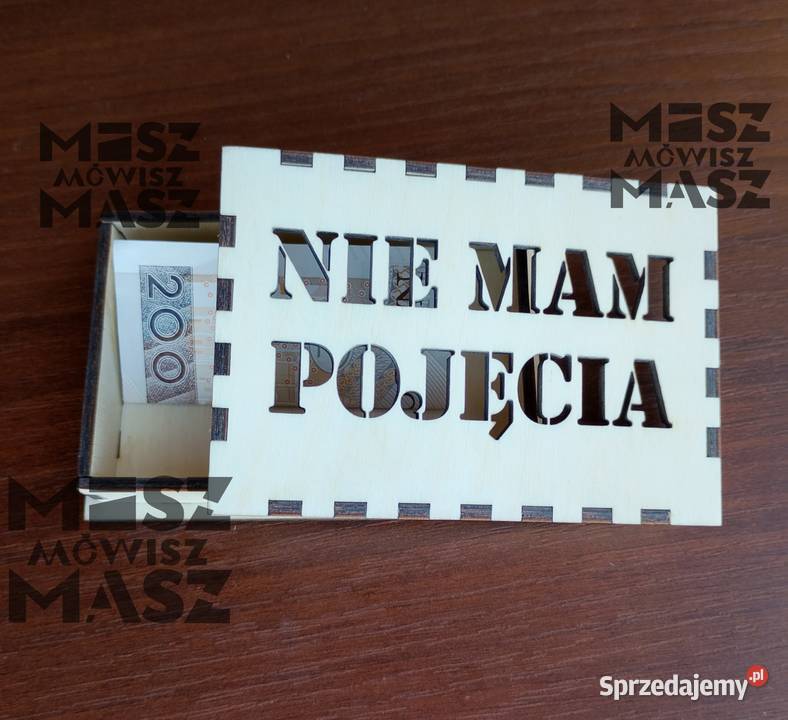 Pudełko na pieniądze kasę hajs Mikołaja Racot