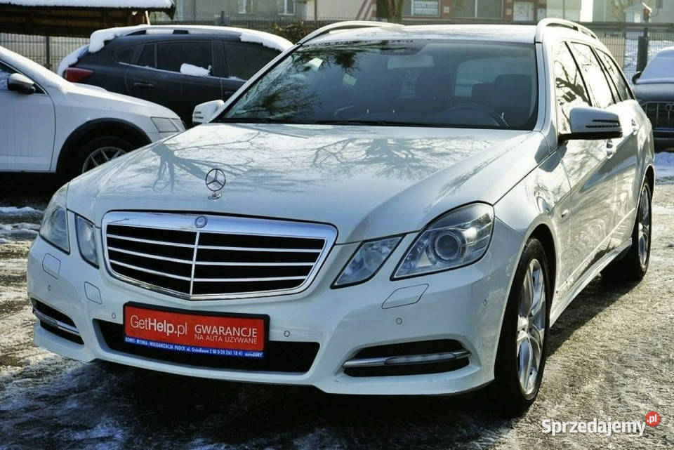 Mercedes E 220 22CDI AVANTGARDE NAVI Xenon 170 biały Samochody osobowe Płock