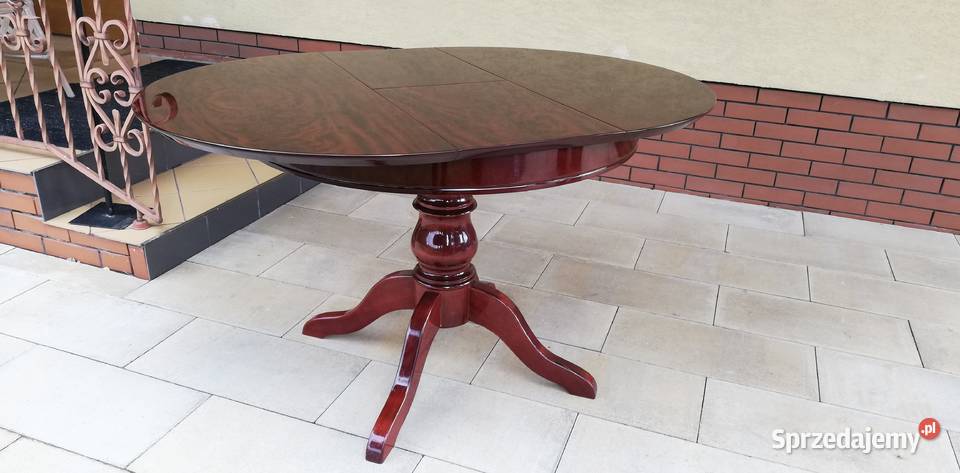 Stół okrągły 100 na wysoki połysk rozkładany mazowieckie Garwolin sprzedam