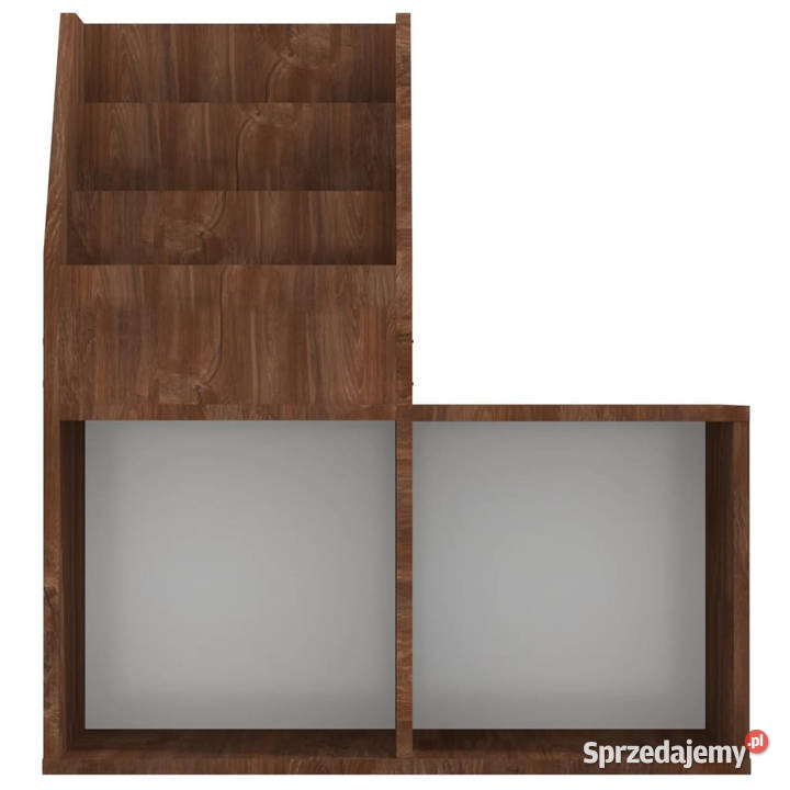 Regał na czasopisma dzieci brązowy dąb 71x30x785 Warszawa