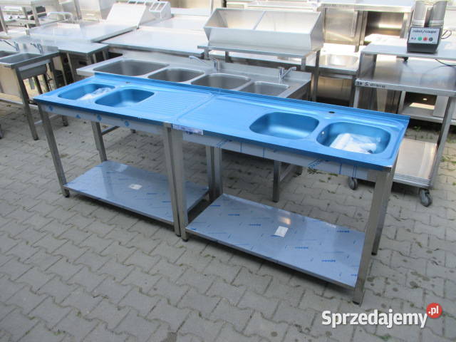 Zlew Gastronomiczny 2 Komorowy Z Półką 1206085 sprzedam