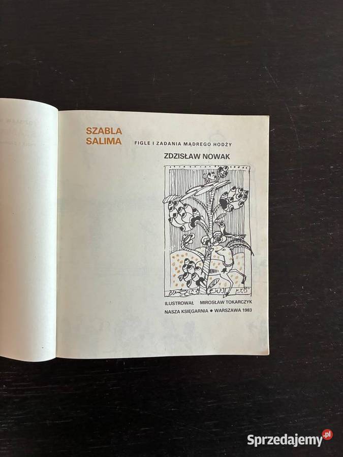 Zdzisław Nowak Szabla Salima Figle i zadania Rok wydania 1983 warmińsko-mazurskie Elbląg