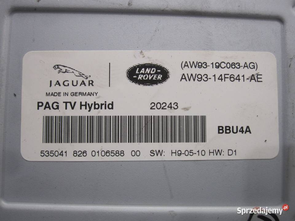 RANGE ROVER SPORT LIFT 12r moduł TV tuner