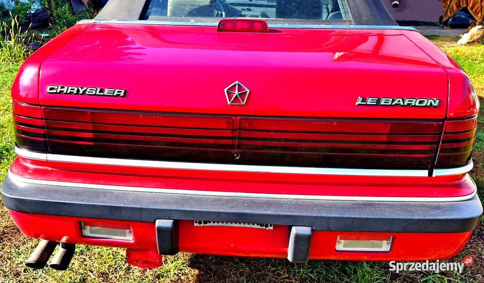 CHRYSLER LE BARON 8893 CABRIO KLAPA BAGAŻNIKA Radom