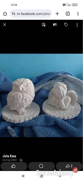 Aniołki figurki gipsowe Podziękowania na różne Wejherowo