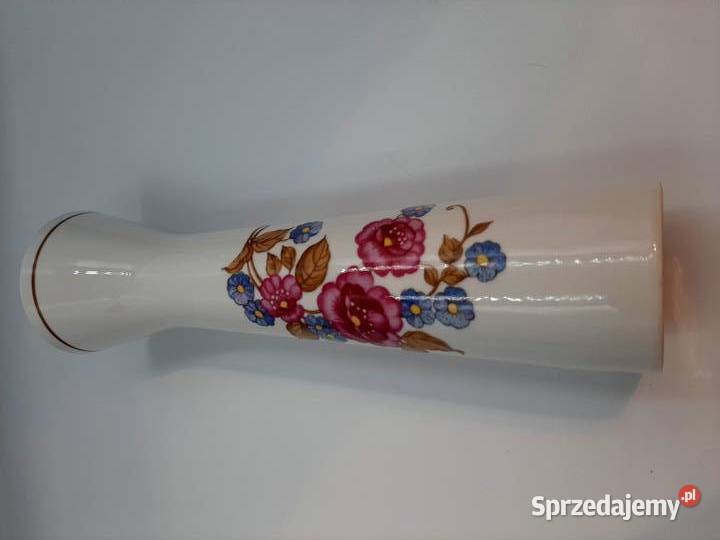 Piękny porcelanowy wazon sygnowany niemiecki Inowrocław