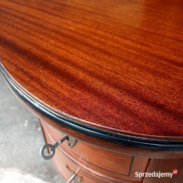 Antyczne Biurko w kształcie Nerki styl Angielski wielkopolskie Suchorzew