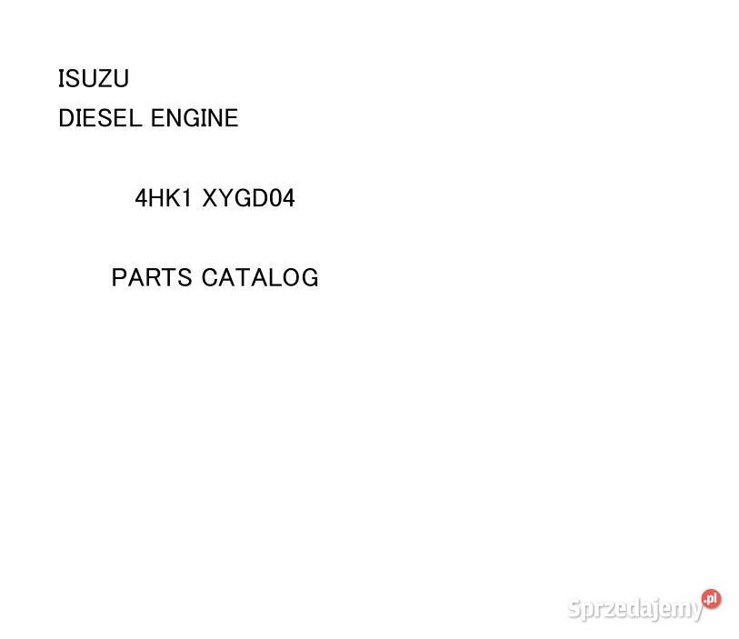 ISUZU 4HK1 silnik katalog części