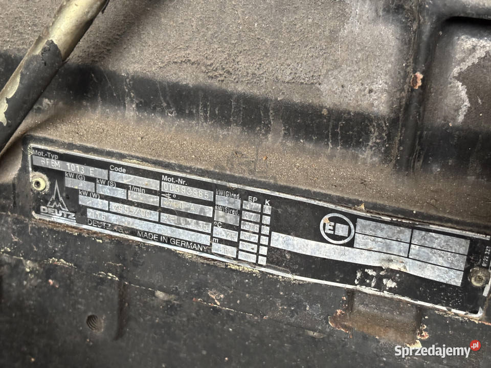 Deutz BF6M1013E Silnik Blok Pokrywa Obudowa Koło wielkopolskie Jastrzębniki