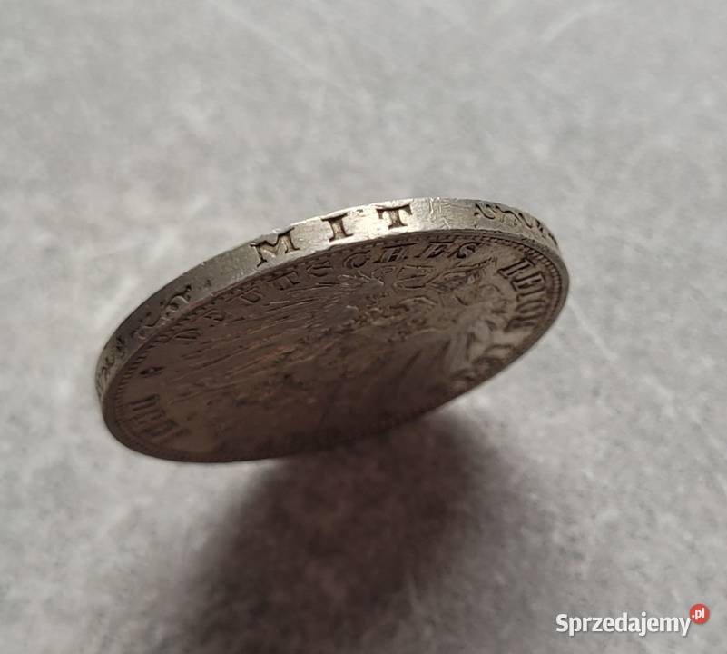 J20 NIEMCY CESARSTWO srebro 3 Marki 1909 r E Numizmatyka