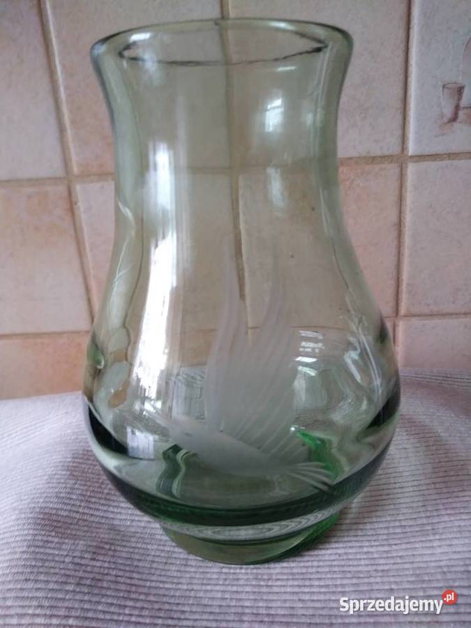 vintage szklane wazony Nowy Targ