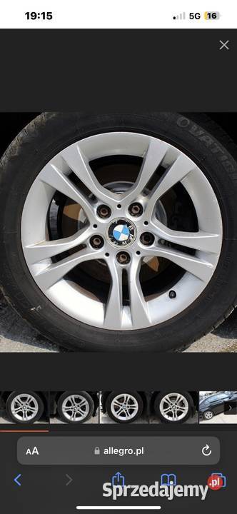 Alufelgi z oponami r16 BMW Poznań