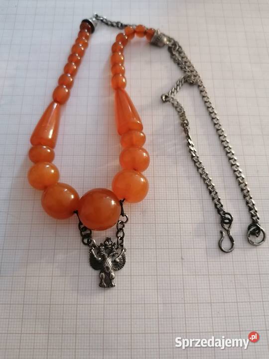 Naszyjnik bursztyn srebro Zolotniki 84 Białystok