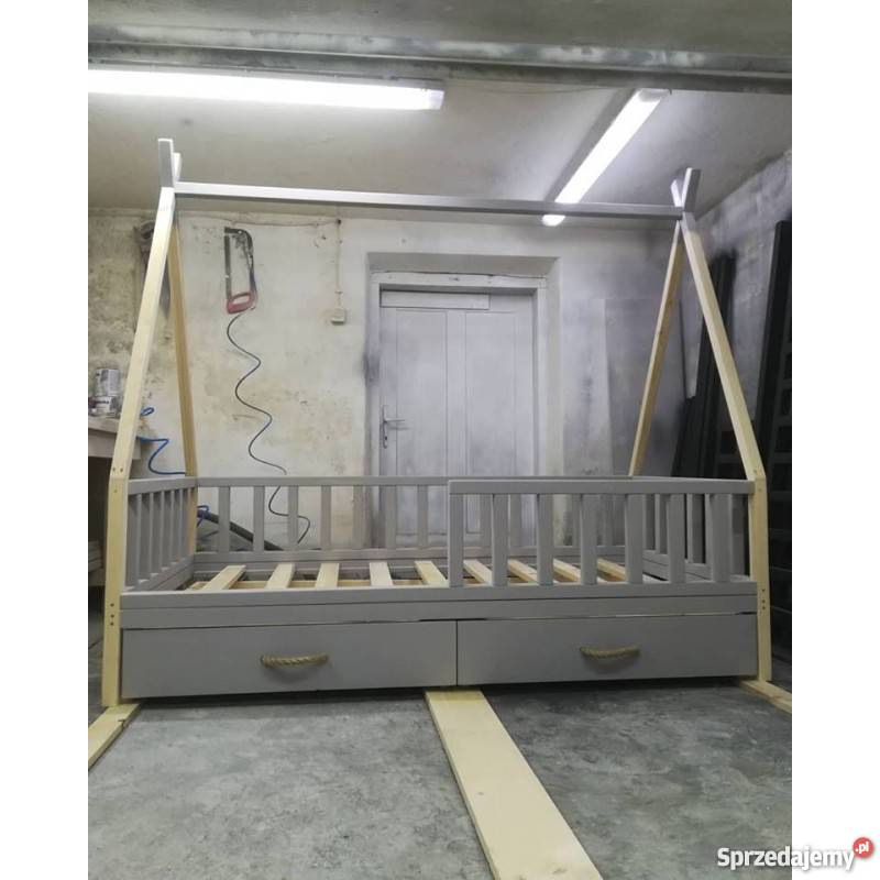 Łóżko TIPI z szufladami pod materac 160x80