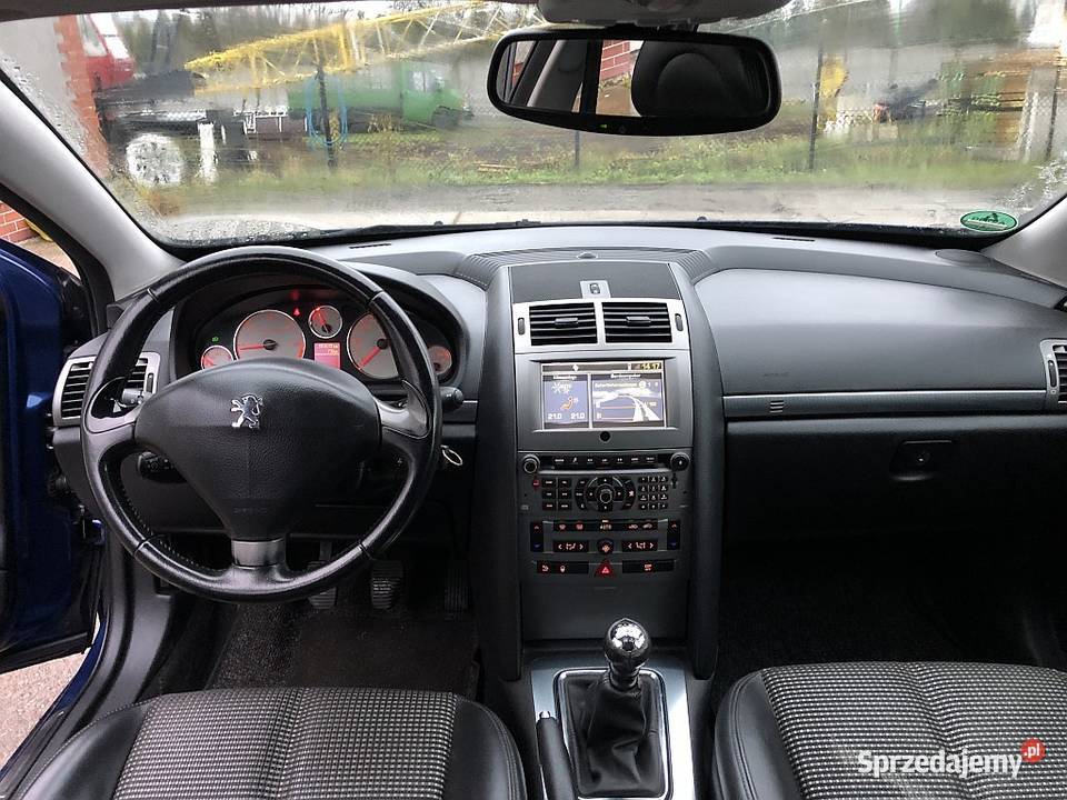 Peugeot 407 20d 136 XENON Panorama Półskóry 100 Łódź