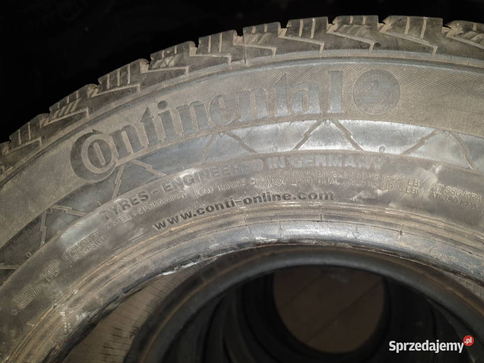 Opona Continental VancoWinter2 21565R16C zima warmińsko-mazurskie