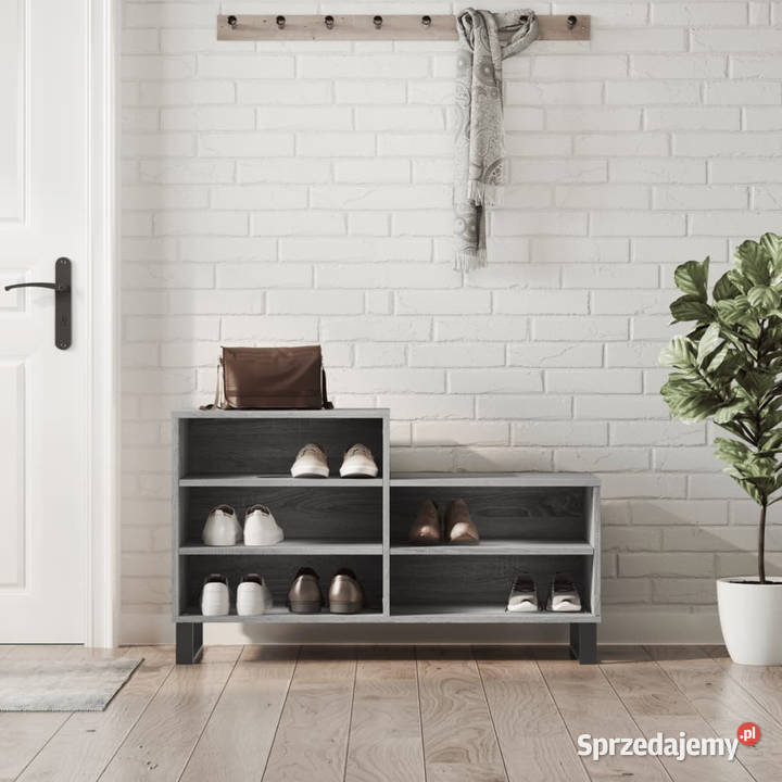 Szafka na buty szary dąb sonoma 102x36x60