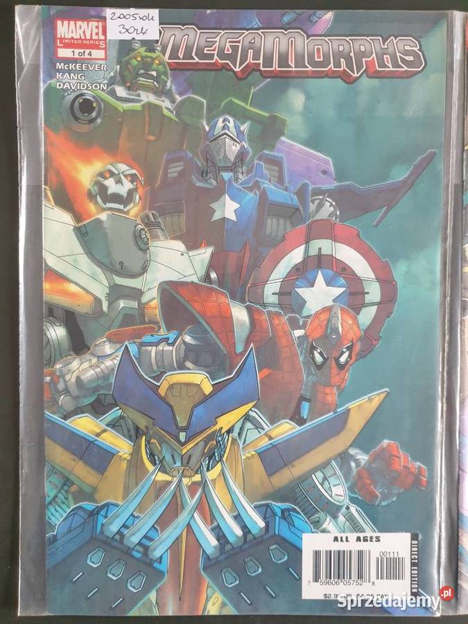 Manga Megamorphs 2 komiksy Marvel USA Rok wydania 2005