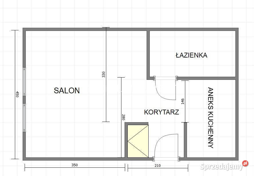Mieszkanie Kraków św Benedykta 33m2 1pokojowe