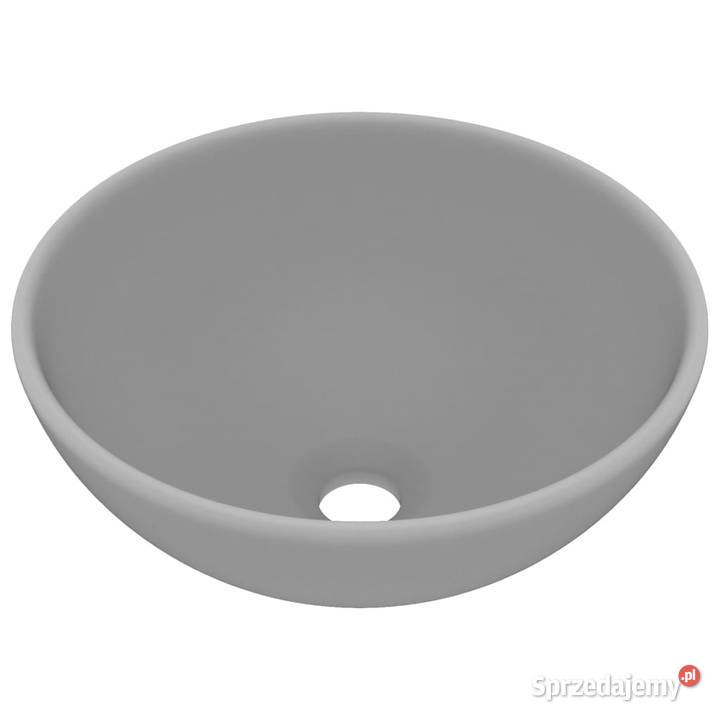 Okrągła umywalka łazienkowa matowa jasnoszara Warszawa sprzedam