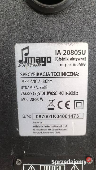 Imago IA2080SU Zestaw aktywny