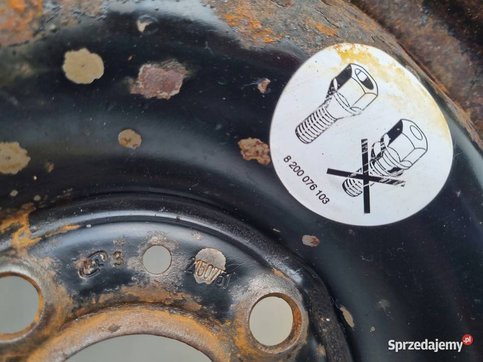 Clio II Kangoo KOŁO ZAPASOWE Zapas felga 18560 Rudka sprzedam