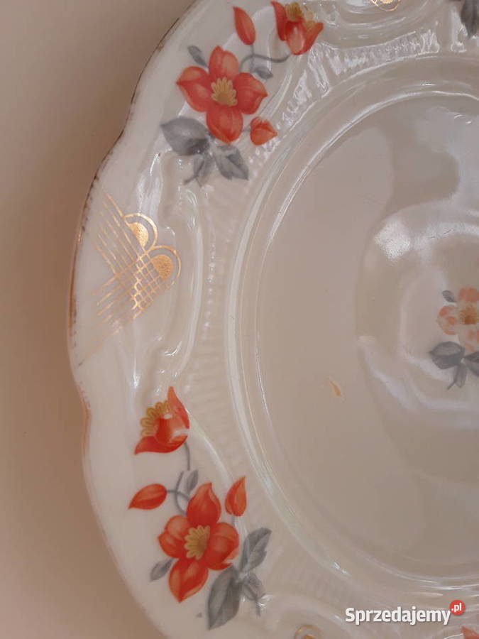 Talerzyk deserowy sygnowany Bavaria Schumann Porcelana i szkło