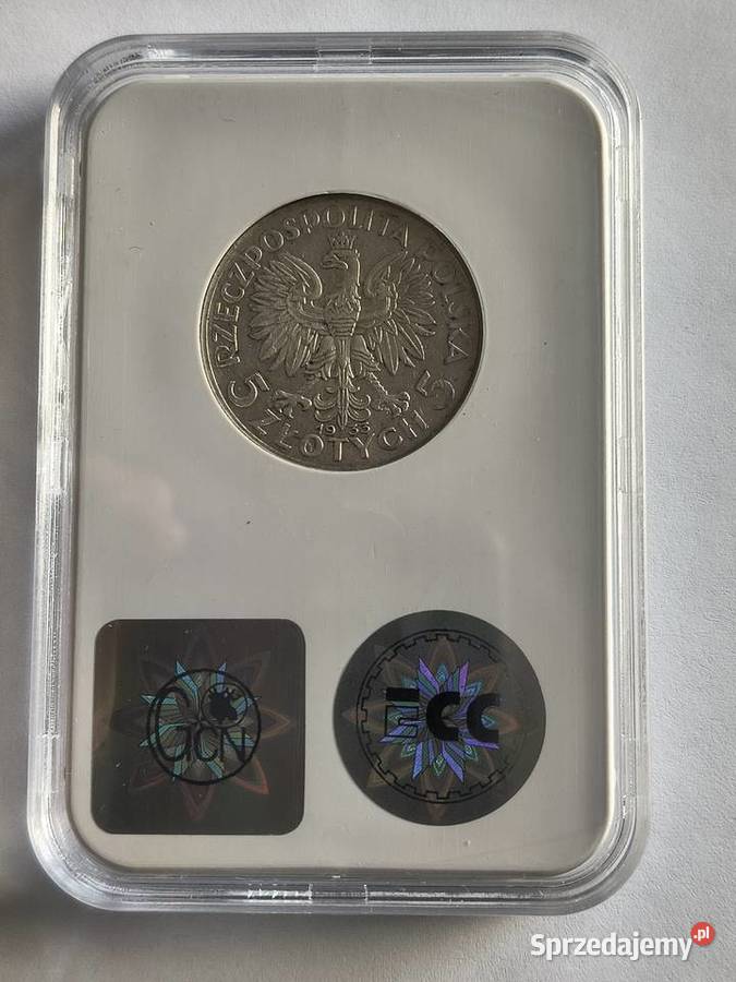 5 1933 Polonia grading GNC nota AU 53 Szczecin