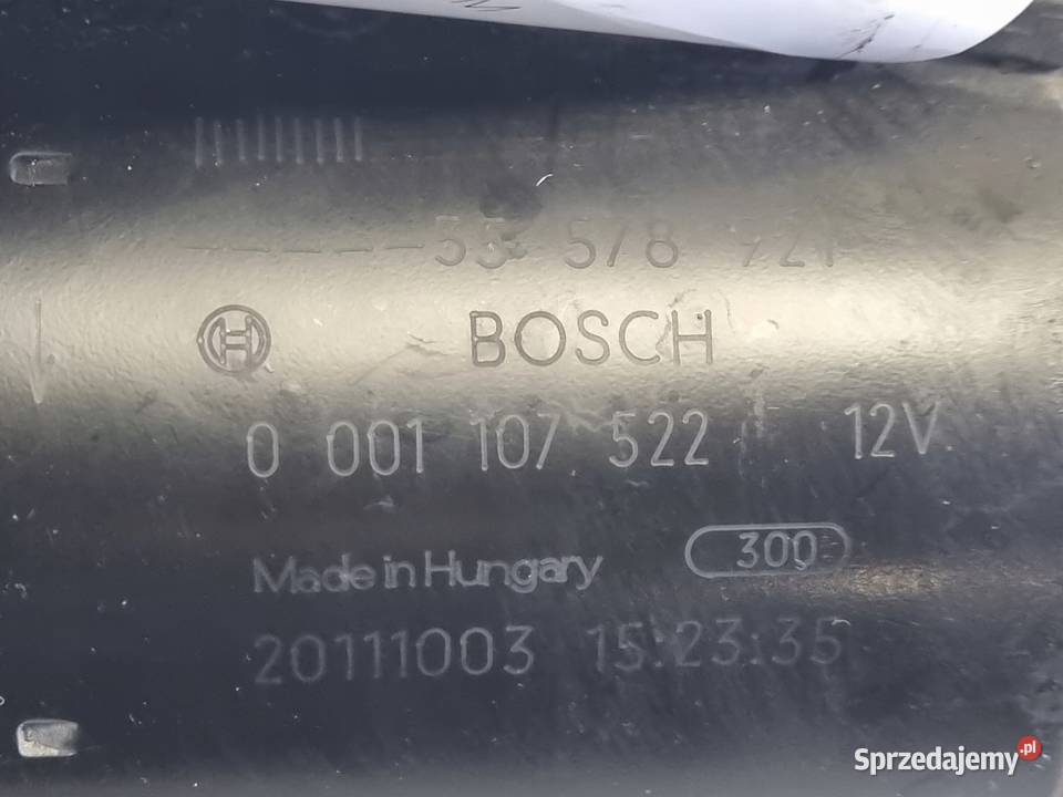 ROZRUSZNIK bosch 0001107522 Opel Astra IV J 14 T osobowe Rudka