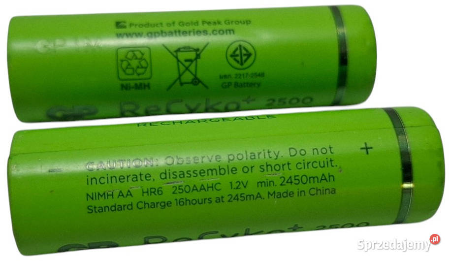 Akumulator GP AA 12V 2450mAh 2 stan nieznany Części i akcesoria Czeladź sprzedam