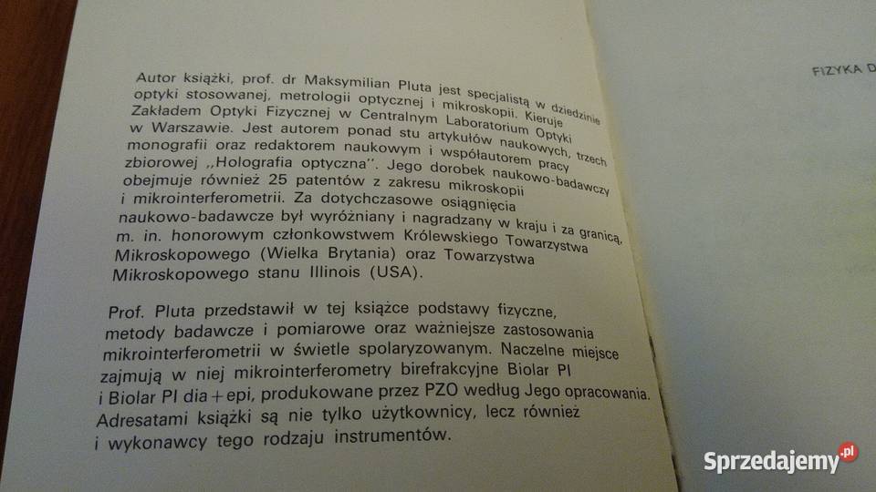Mikrointerferometria w świetle spolary pomorskie Gdańsk