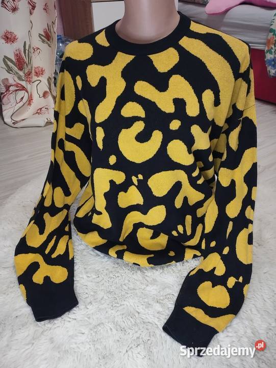 Stylowy Sweter ZARA Abstrakcyjny Wzór 100 Wkładane przez głowę  Grodzisk Mazowiecki sprzedam