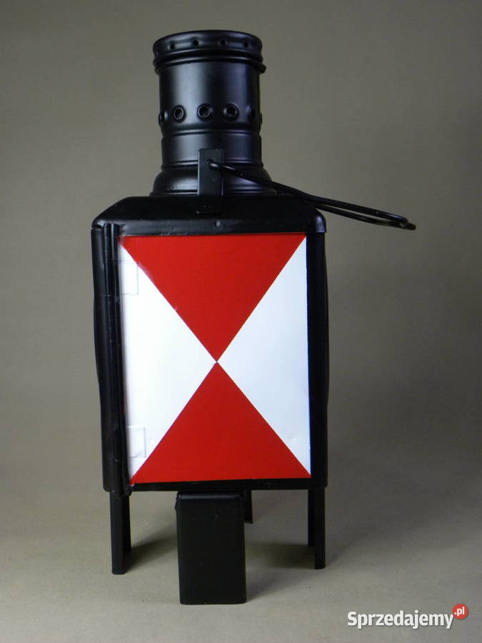 Niemiecka kolejowa lampa naftowa naftaprąd